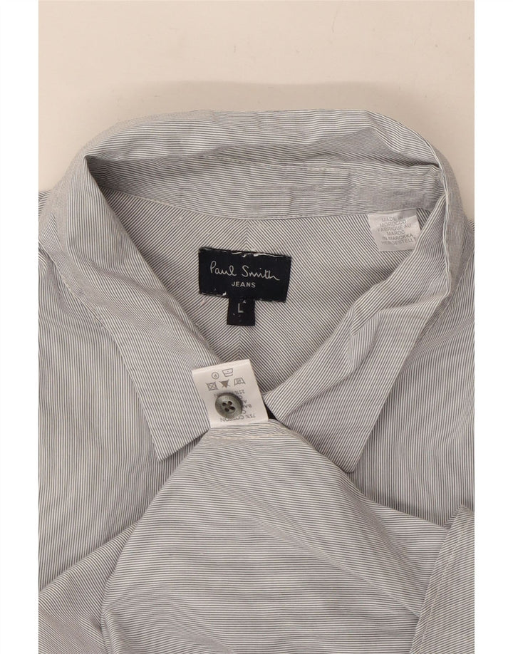 Cămașă pentru bărbați Paul Smith, mare, albastru, bumbac cu dungi