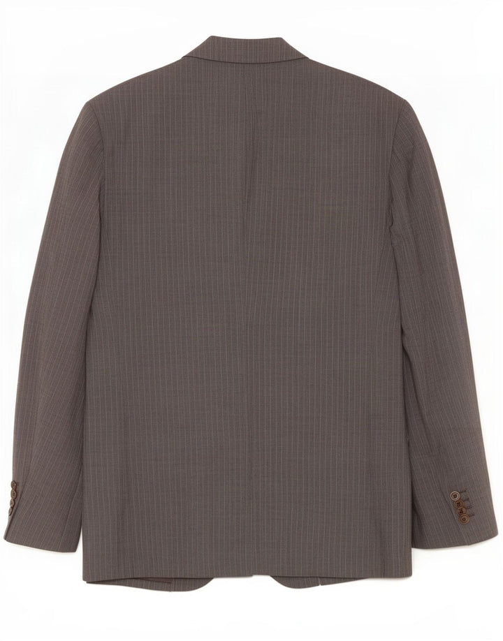 Massimo Dutti Jachetă pentru bărbați cu 2 nasturi UE 58 2XL Lână cu dungi gri
