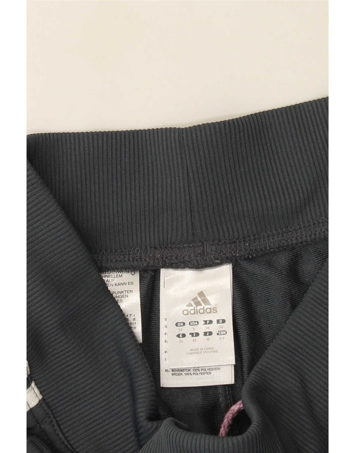 Pantaloni de trening Adidas pentru femei UK 10 Small Gri Poliester