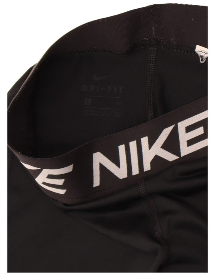 Leggings Nike Dri Fit Graphic pentru femei UK 8 Small Black
