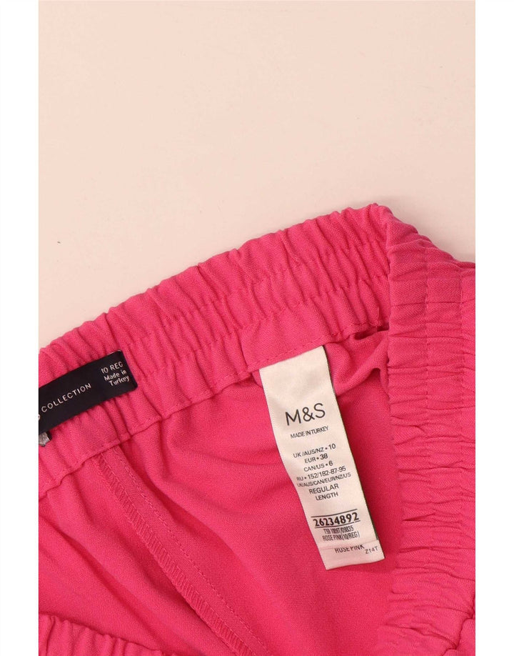 Pantaloni de trening pentru femei Marks & Spencer UK 10 Poliester roz mic
