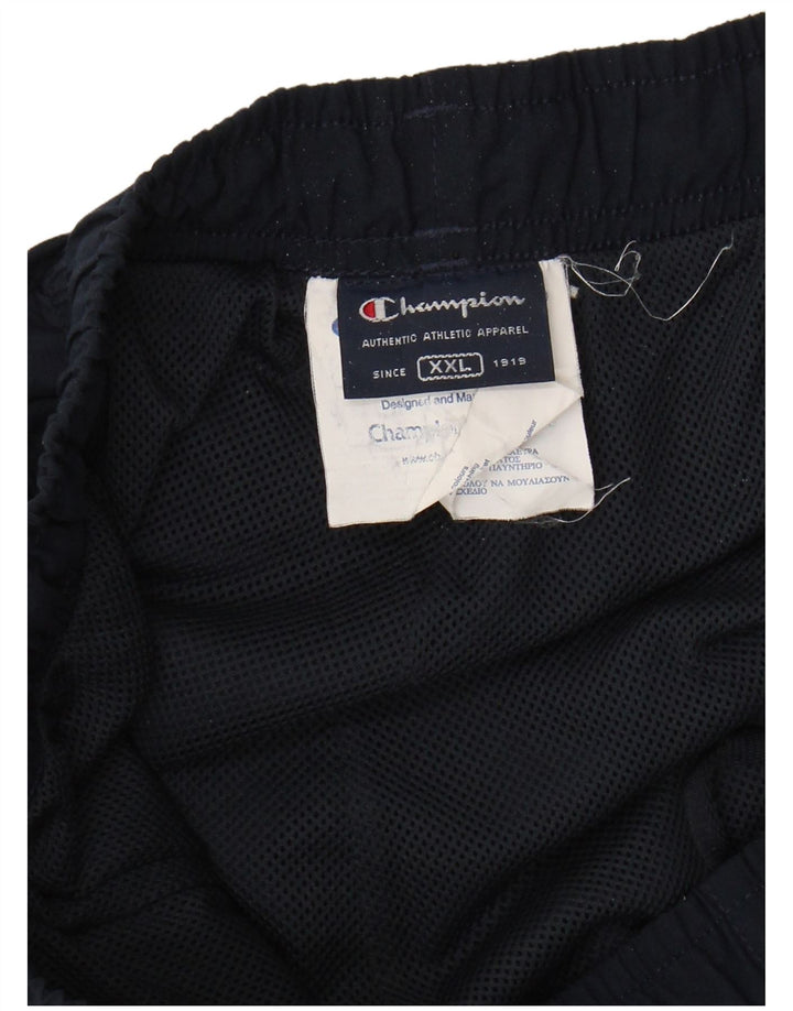 CHAMPION Mens Tracksuit Trousers 2XL  Navy Blue Polyester