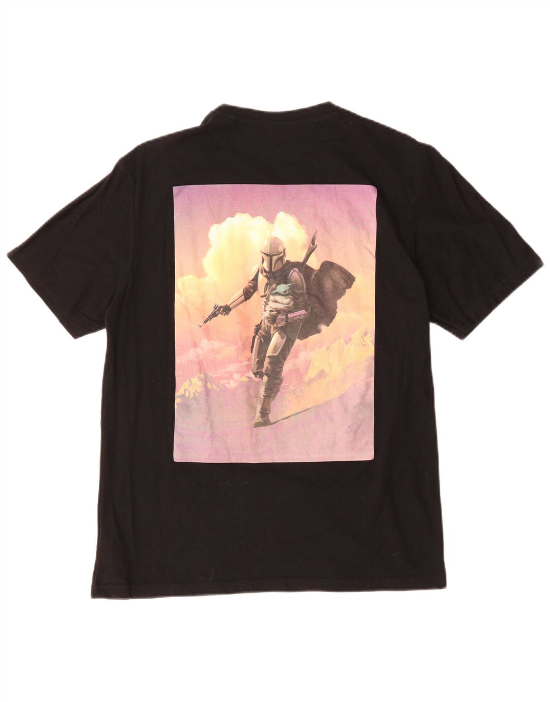 Tricou grafic pentru bărbați Pull & Bear Top Medium Negru Bumbac