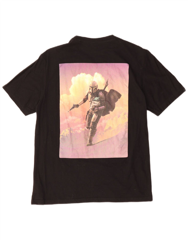 Tricou grafic pentru bărbați Pull & Bear Top Medium Negru Bumbac