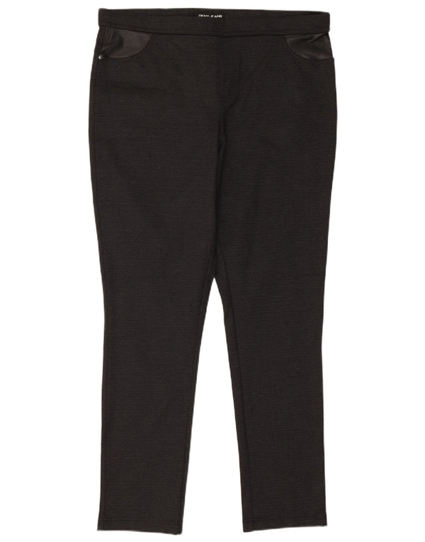Dkny Pantaloni skinny casual pentru femei XL W36 L29 Poliester negru