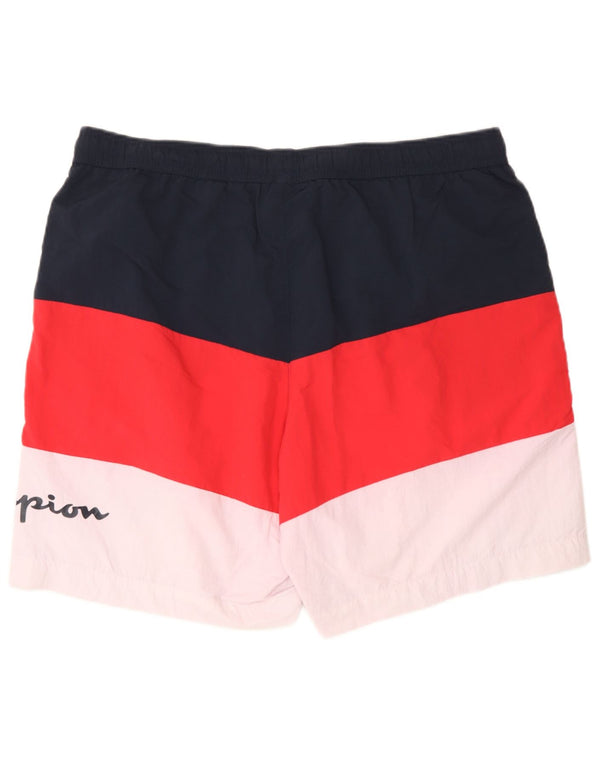 Pantaloni scurți de înot Champion pentru bărbați, 2XL, poliester color block, albastru bleumarin