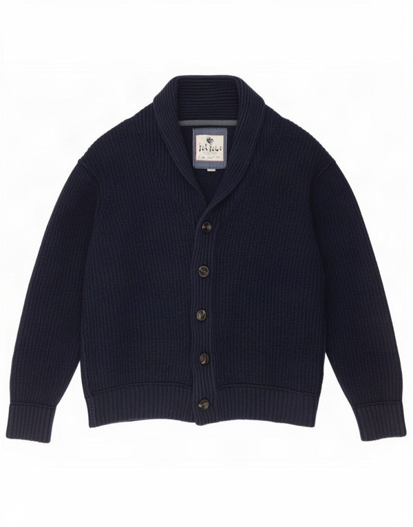 Pulover cardigan pentru bărbați Fat Face 2XL bumbac bleumarin