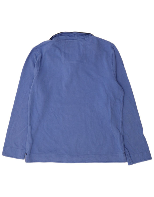 Crew Clothing Hanorac cu fermoar pentru bărbați Pulover XL Bumbac albastru