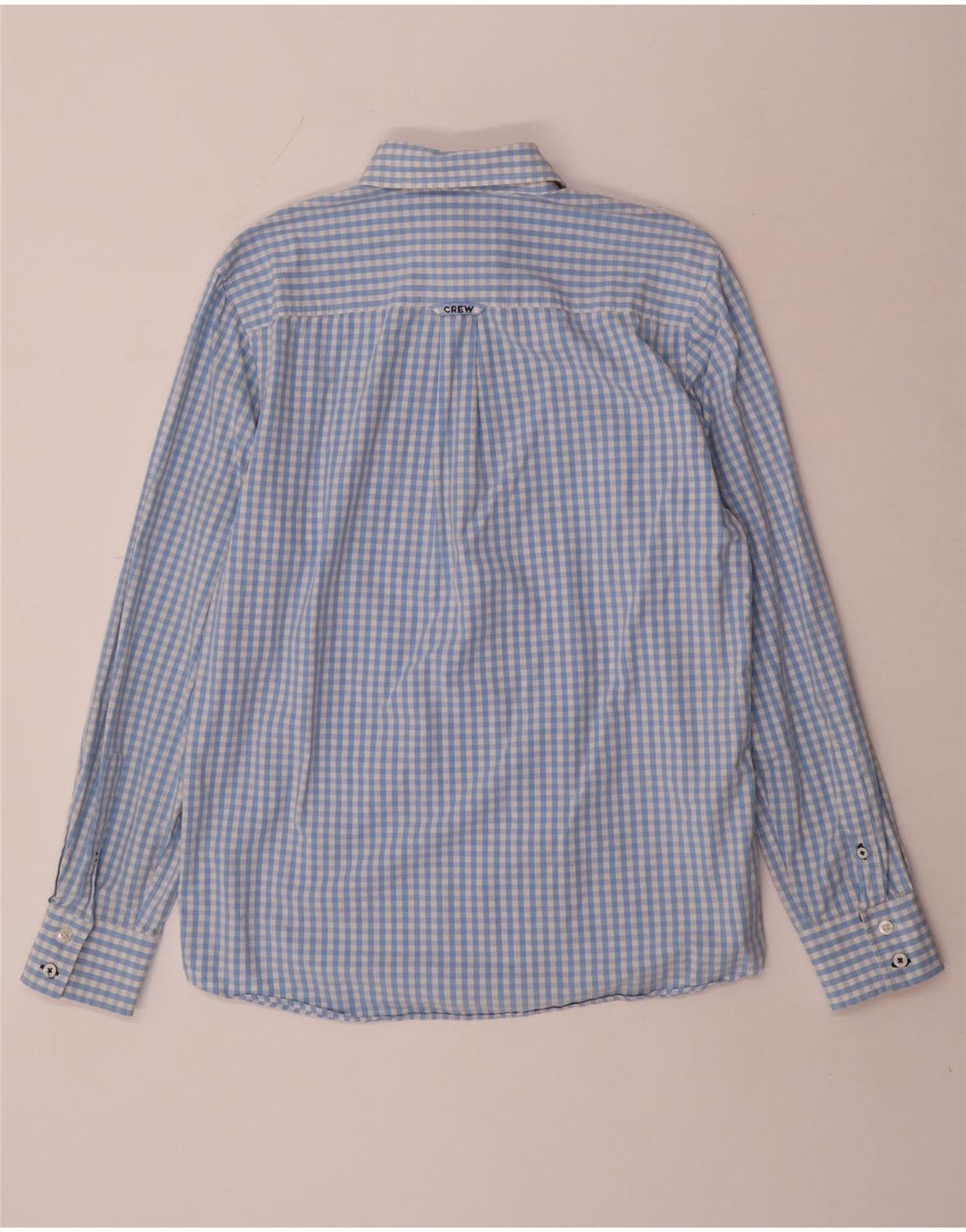 Crew Clothing Cămașă clasică pentru bărbați, albastru mediu Gingham