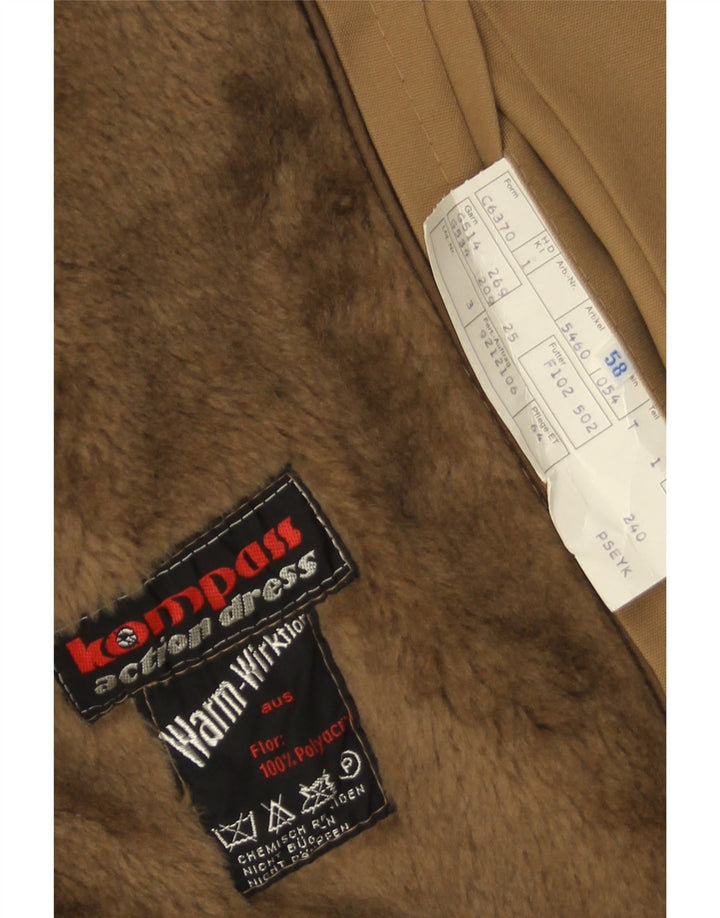 Trenci pentru bărbați vintage EU 58 4XL Bej Poliacrilic