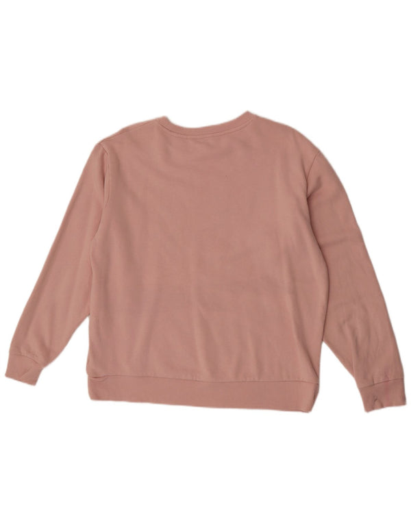 Pulover supradimensionat pentru femei Marks & Spencer, UK 14, bumbac roz mediu