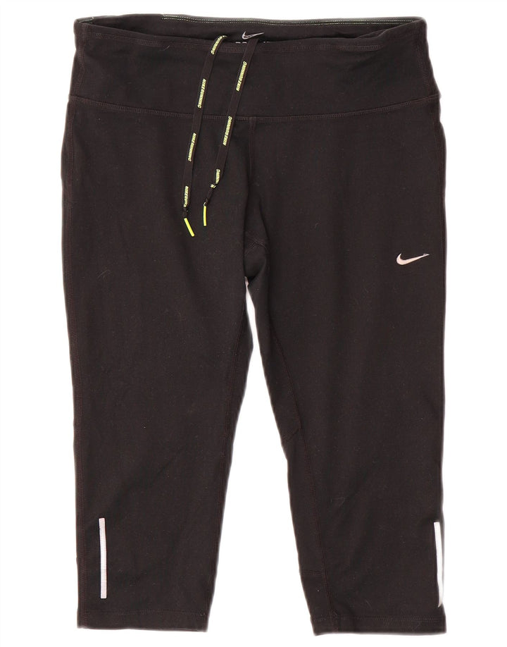 Leggings Capri Nike Dri Fit pentru femei UK 14 Medium Black