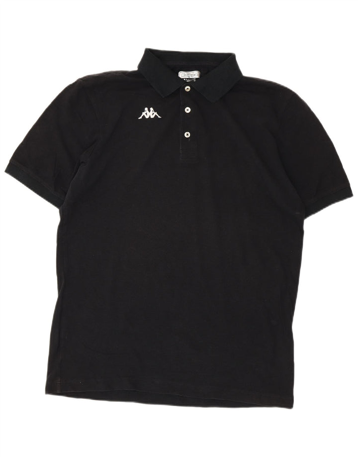 Cămașă polo pentru bărbați KAPPA XL bumbac negru