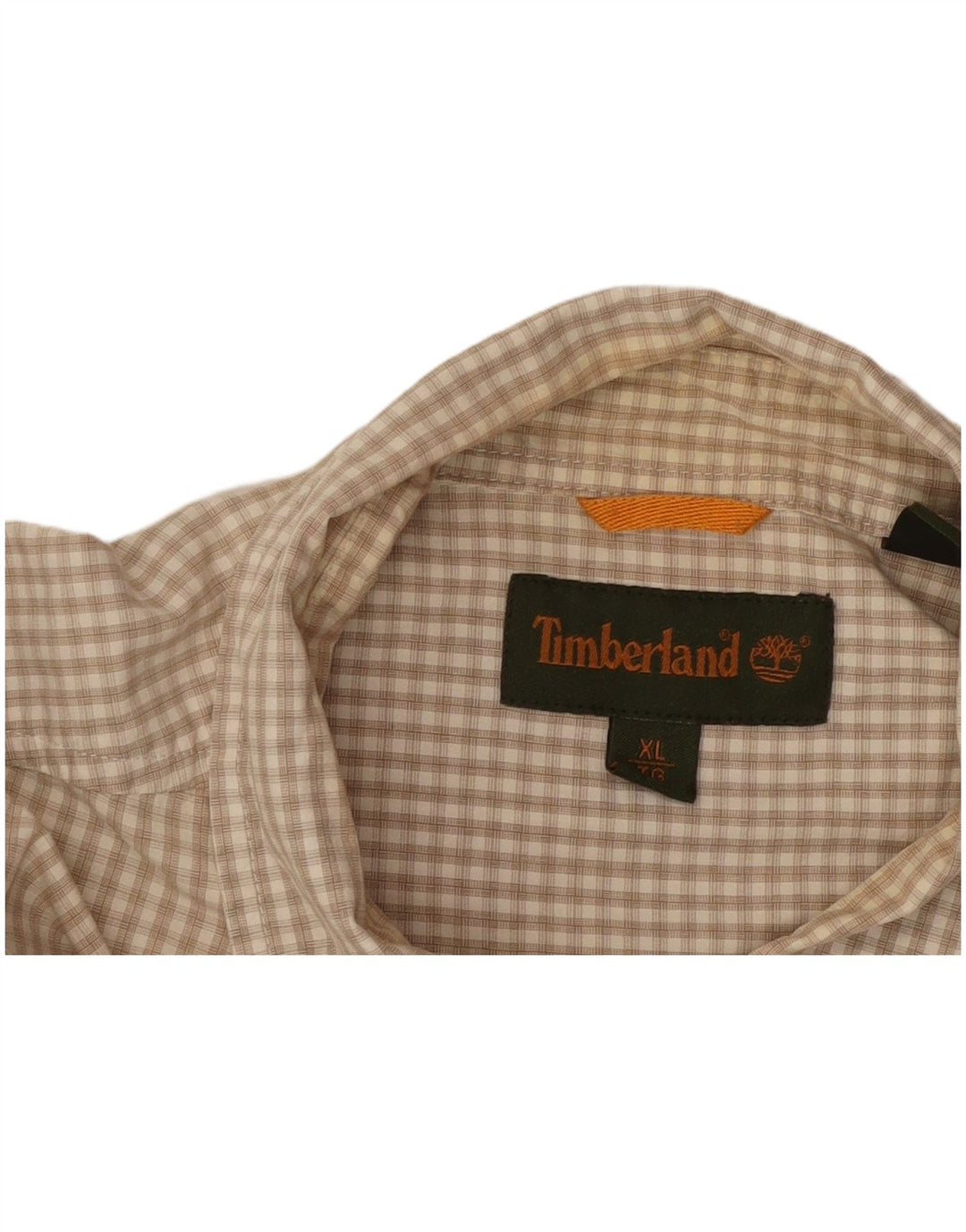 Cămașă pentru bărbați TIMBERLAND cu mânecă scurtă XL, bej, din bumbac