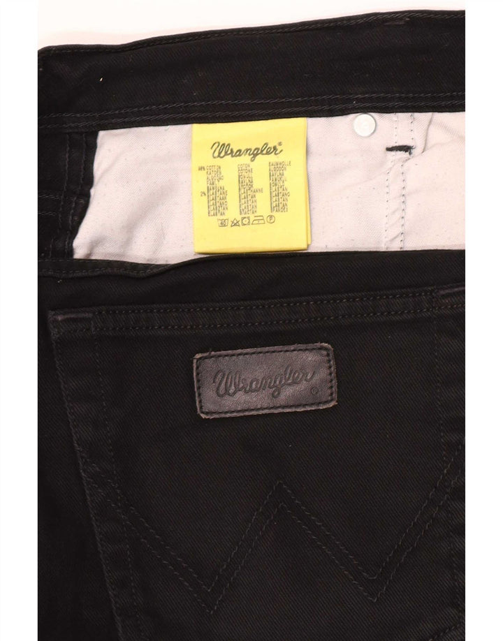 Blugi drepti Wrangler pentru bărbați Texas Stretch W36 L32 bumbac negru