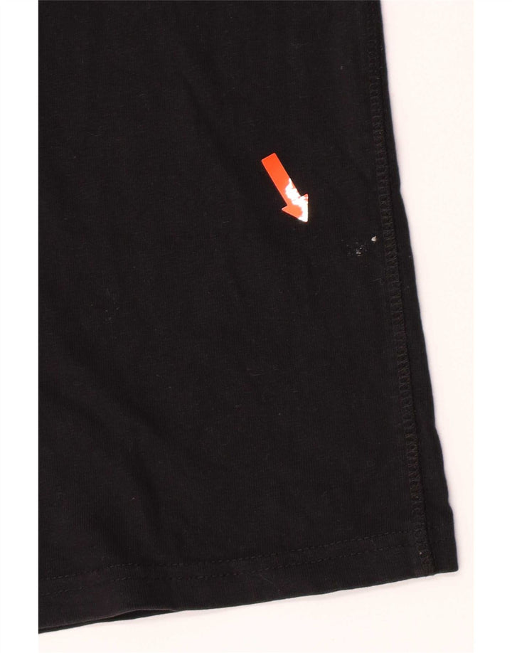 Tricou grafic pentru bărbați Superdry Top Medium Black Bumbac
