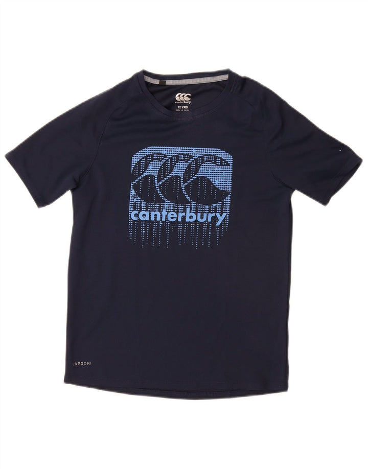 CANTERBURY Tricou grafic pentru baieti Top 11-12 ani Poliester bleumarin