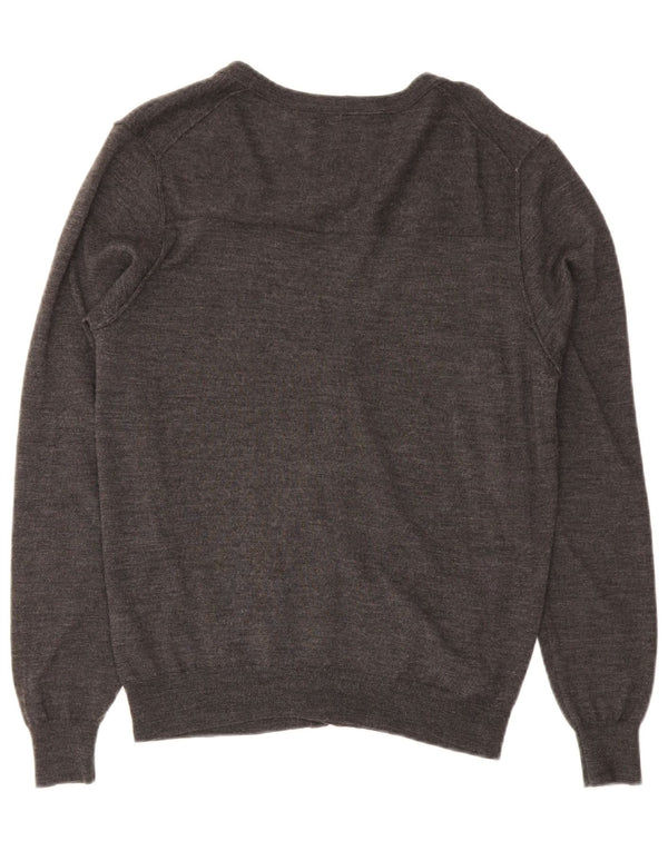 Z ZEGNA Pulover cardigan pentru femei US 6 Medium Gri Lână