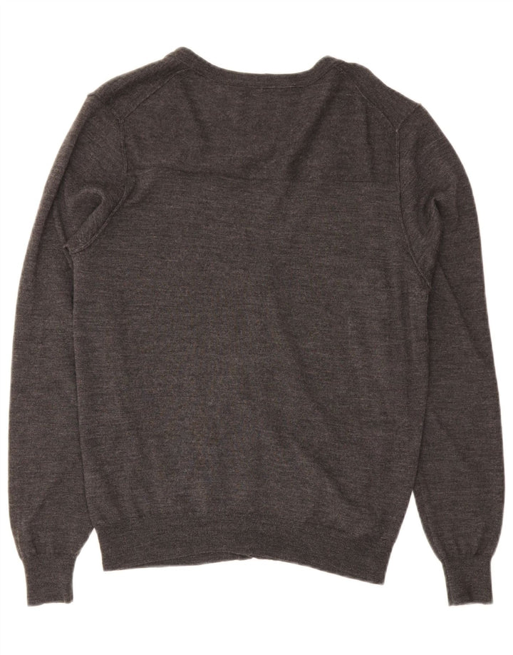 Z ZEGNA Pulover cardigan pentru femei US 6 Medium Gri Lână