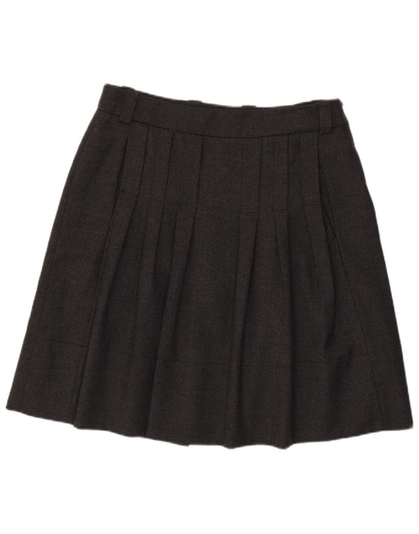 Fusta plisată pentru femei Henry Cottons IT 46 Large W36 Lână virgină gri