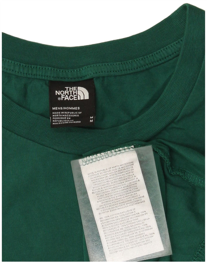 Tricou grafic pentru bărbați The North Face Top din bumbac verde mediu