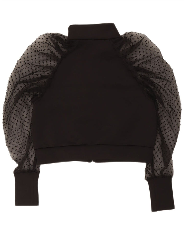 Top cardigan pentru femei Zara UK 10, poliester negru mic