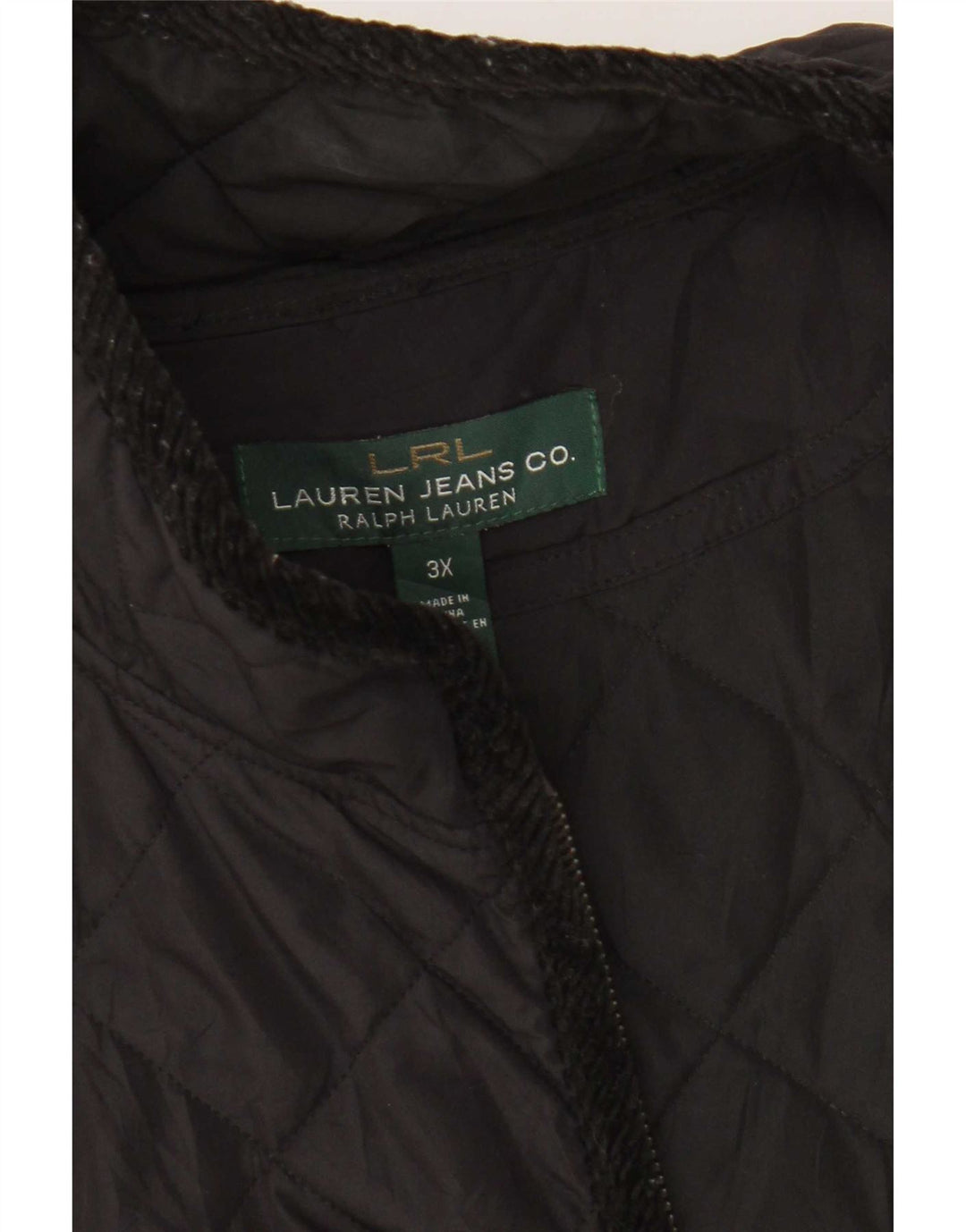 Gilet matlasat pentru femei Ralph Lauren UK 22 3XL poliester negru