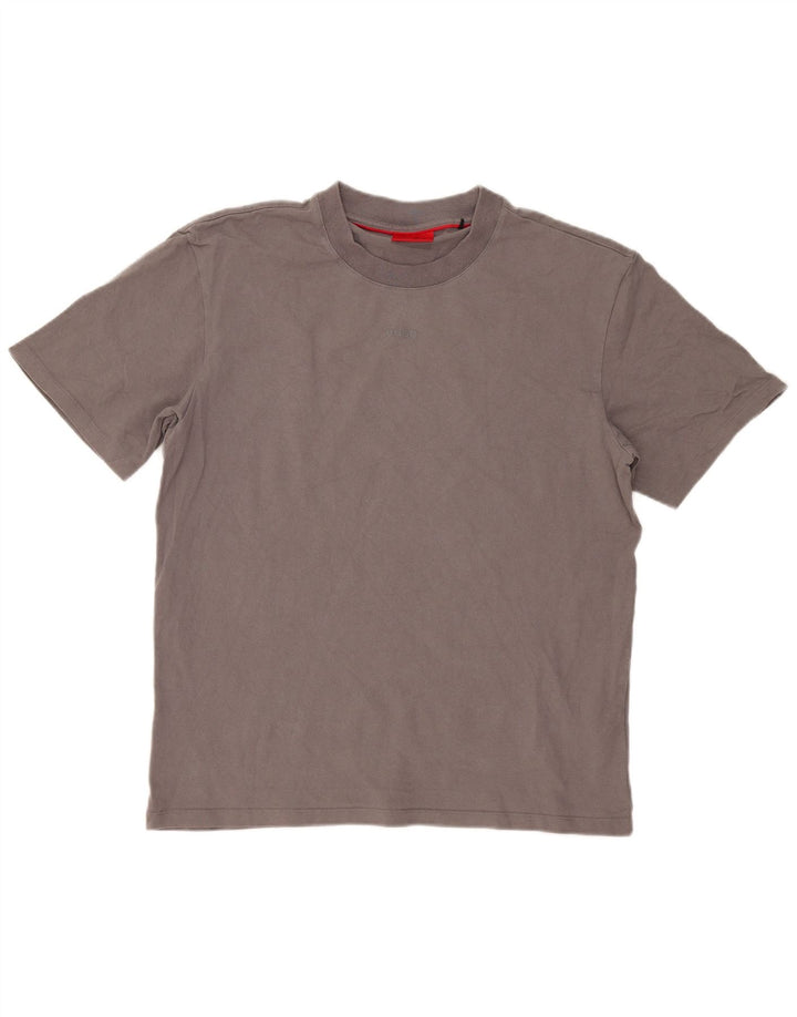 Tricou pentru bărbați Hugo Boss Top mare bumbac gri