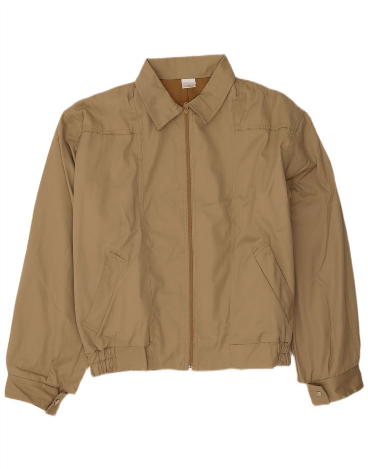 Bomber vintage pentru bărbați UK 40 mare, bej, poliester