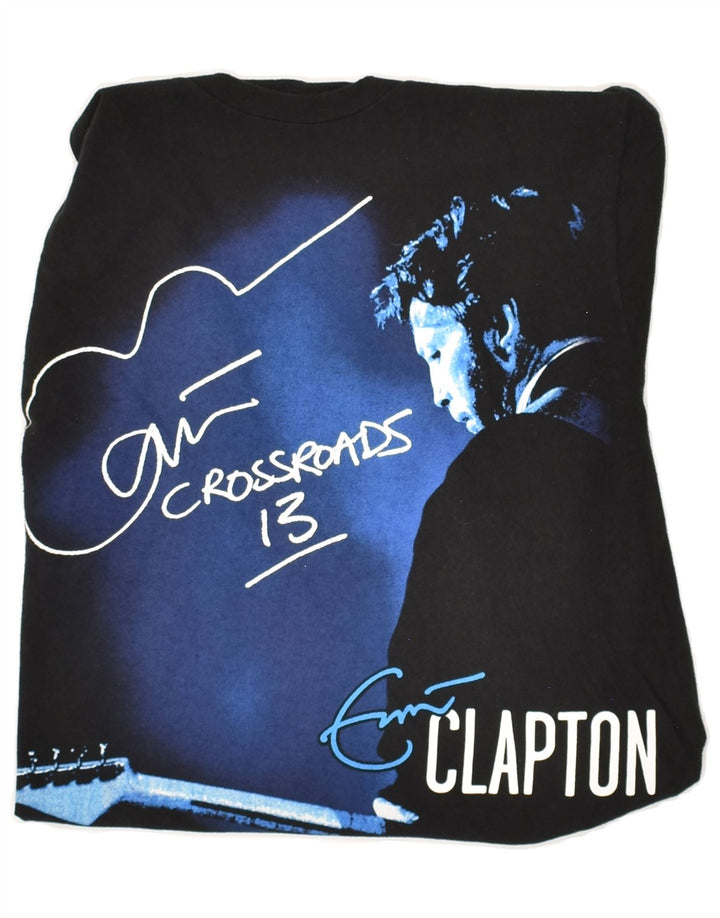 HARD ROCK CAFE Mens Eric Clapton Graphic T-Shirt Top Medium Black Cotton Vintage Hard Rock Cafe and Second-Hand Hard Rock Cafe from Messina Hembry 