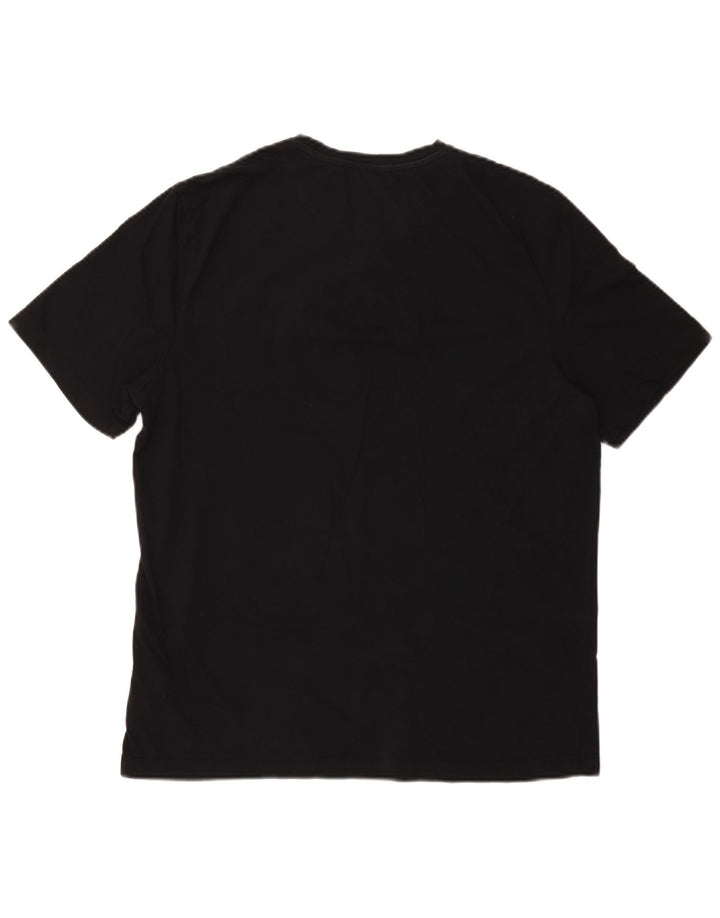 Tricou obișnuit pentru bărbați Ted Baker Mărimea 3, bumbac mediu negru