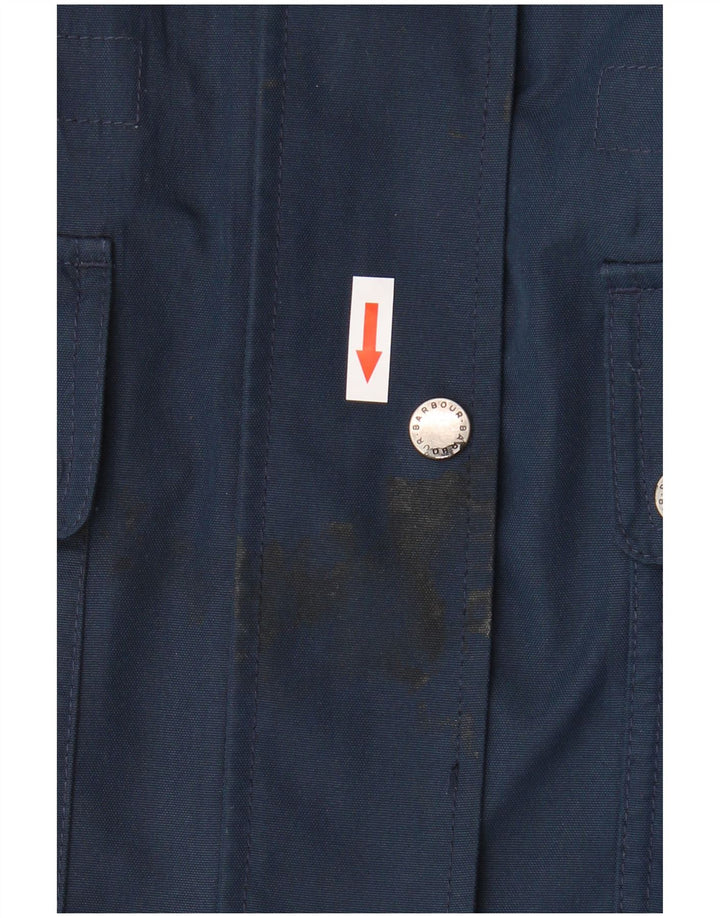 Jachetă cu glugă pentru femei Barbour UK 14, mare, bleumarin