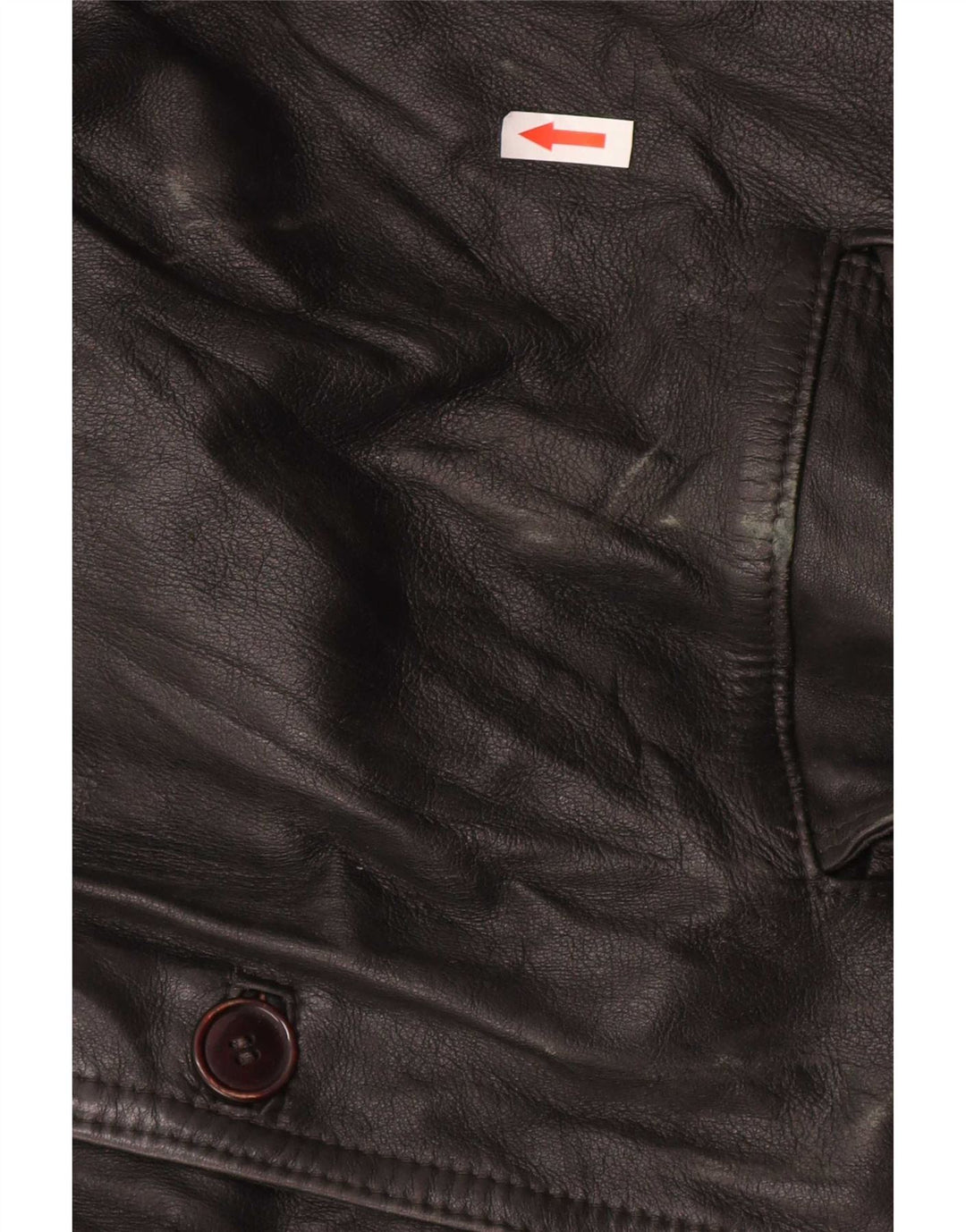Jachetă de piele vintage pentru bărbați UK 40 Large Black
