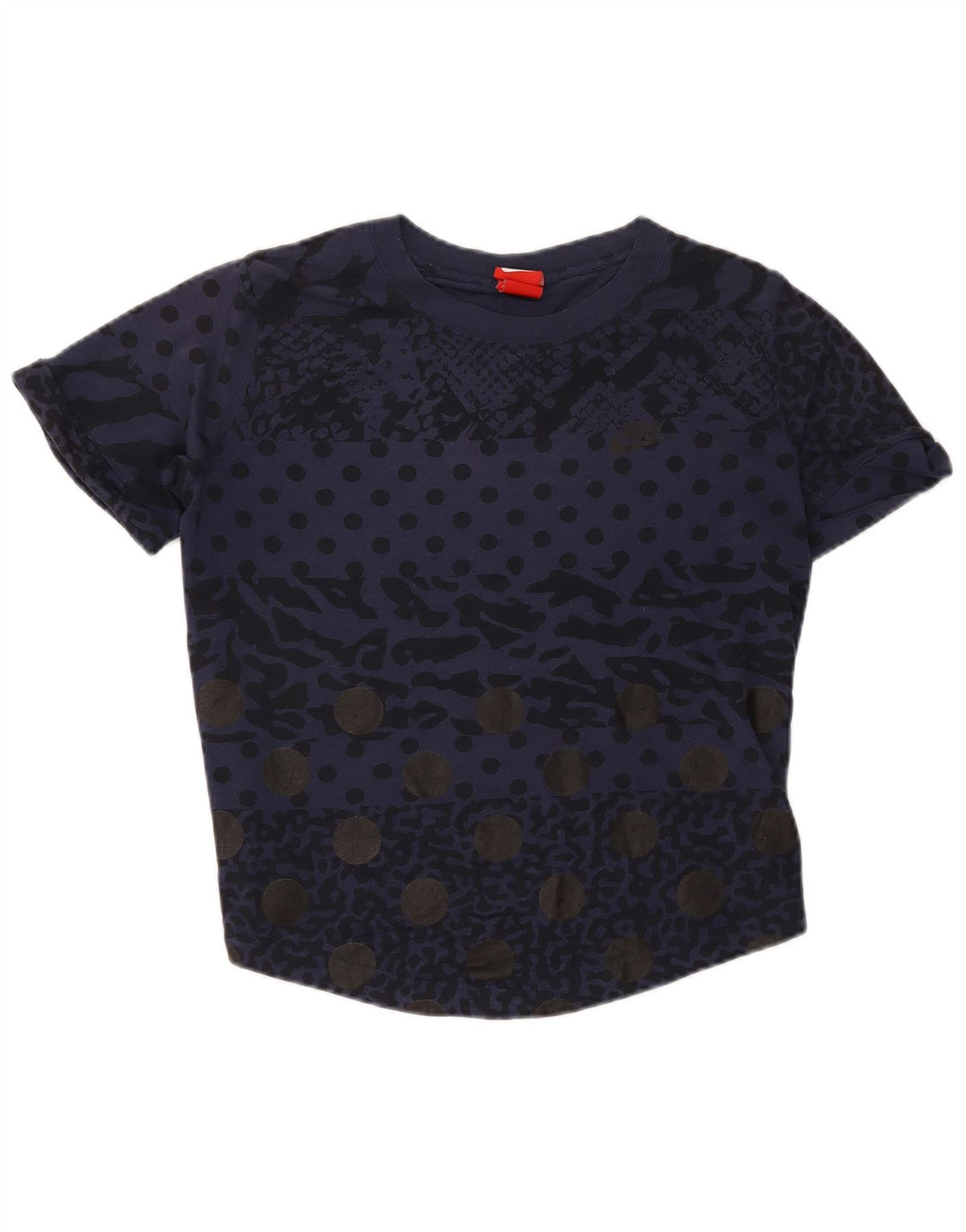 Tricou pentru femei Nike cu model abstract Top UK 14 Medium Bleumarin