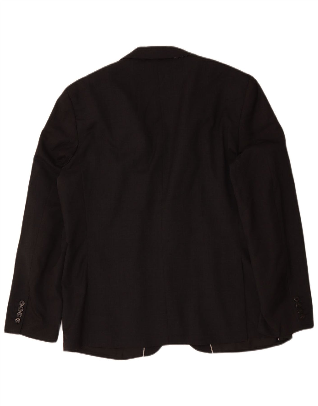 Jachetă pentru bărbați Marks & Spencer Autograph cu 2 nasturi, UK 44 XL, lână neagră