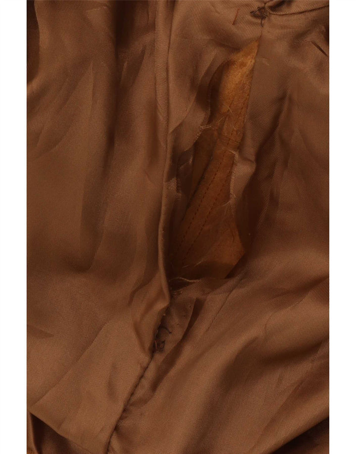 Jachetă vintage de piele intoarsa pentru femei IT 48 XL Bej