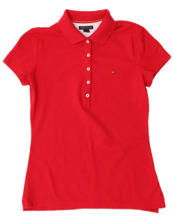 Tricou polo Tommy Hilfiger pentru femei UK 10 Small Red