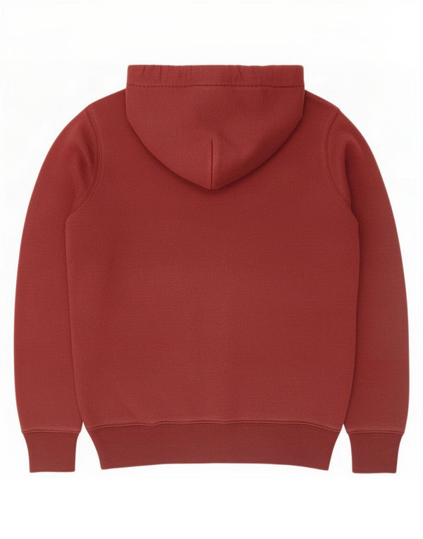 Jack Wills Womens Graphic Oversized Hoodie Jumper UK 6 XS Burgundy Cotton