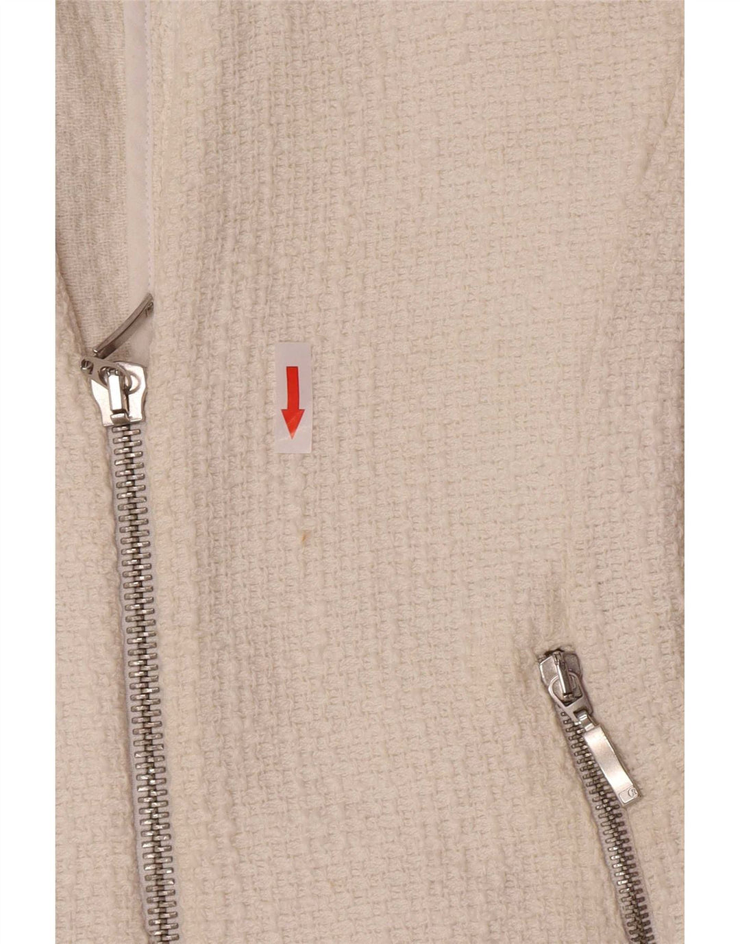 Jachetă Blazer pentru Damă Zara UK 8 Mic Bumbac Alb