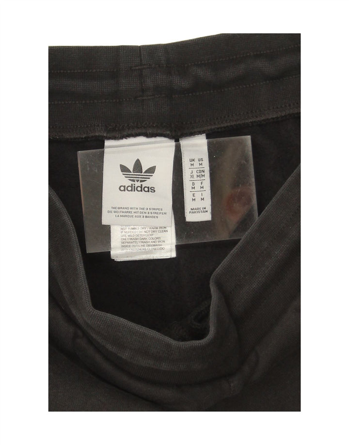 ADIDAS Womens Tracksuit Trousers Joggers UK 14 Medium  Black Polyester