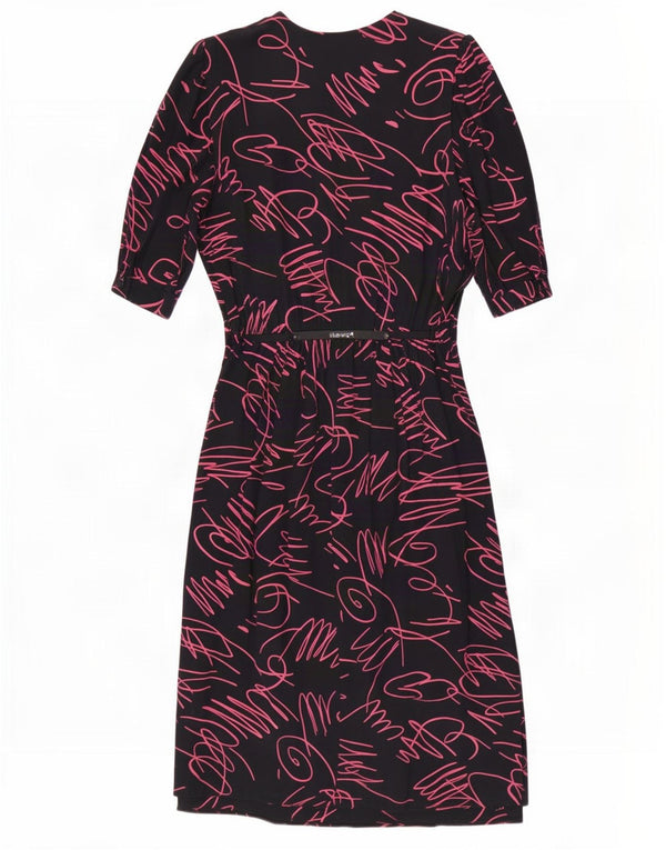Yessica Womens By C&A Abstract Pattern Maxi Dress EU 40 Medium Black