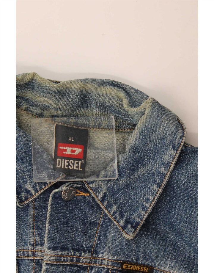Jachetă Denim Diesel Băieți 11-12 Ani XL Bumbac Albastru