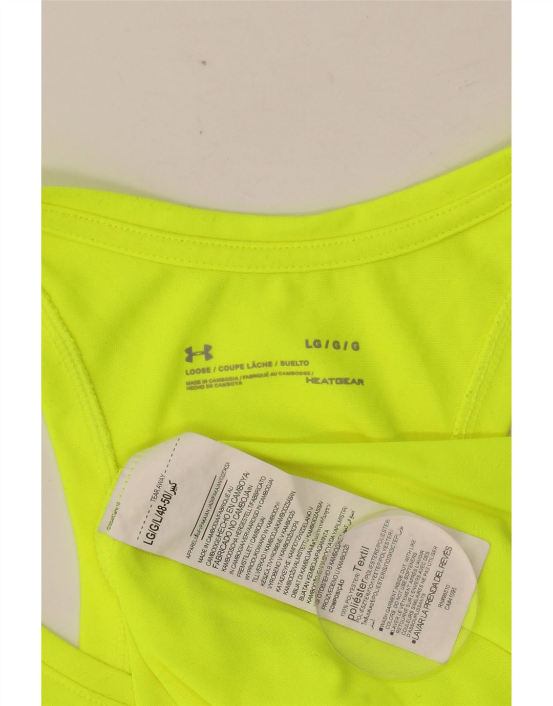 Vesta grafică pentru bărbați UNDER ARMOUR Heat Gear, mare, verde, poliester