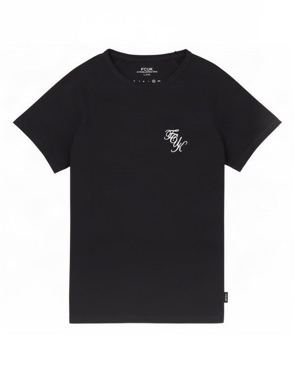 Tricou Fcuk pentru femei, UK 18 XL, bumbac negru