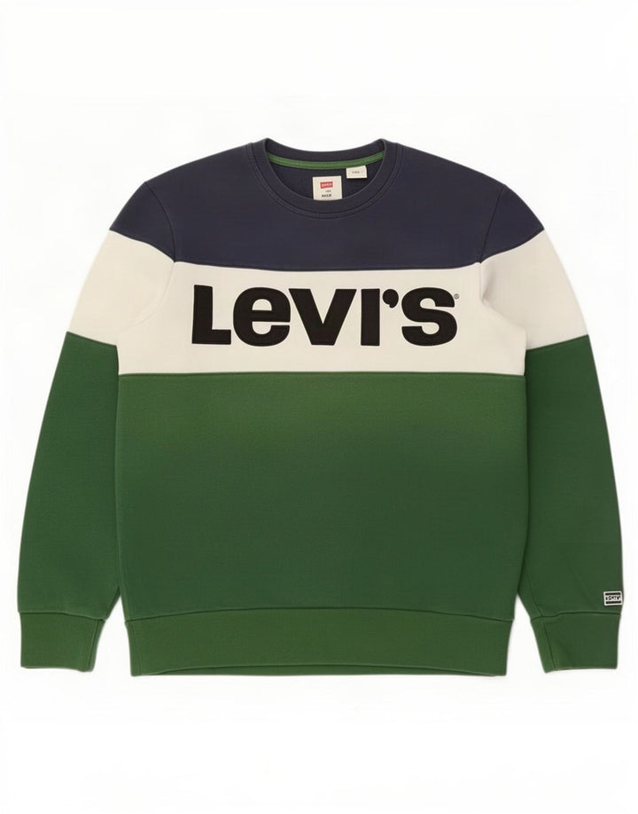 Pulover Levi's pentru bărbați, bumbac color bloc mediu, multicolor