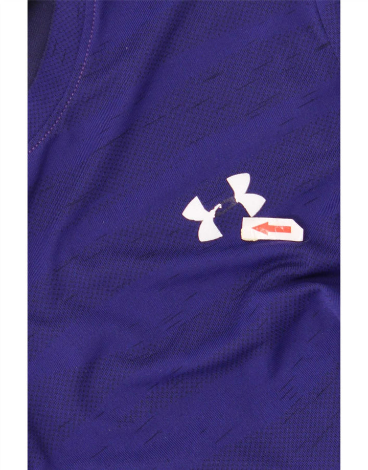 Tricou pentru bărbați Under Armour Top Mediu Bleumarin cu dungi