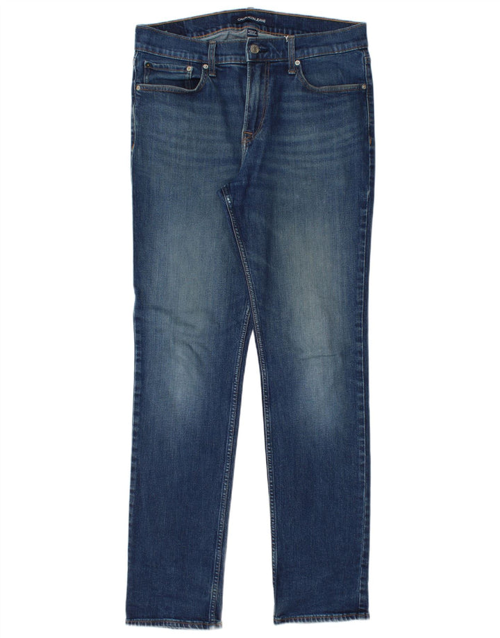 Blugi slim pentru bărbați Calvin Klein W32 L34 Bumbac albastru