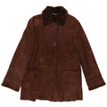 Palton din shearling pentru femei Mabrun IT 46 mare maro din shearling
