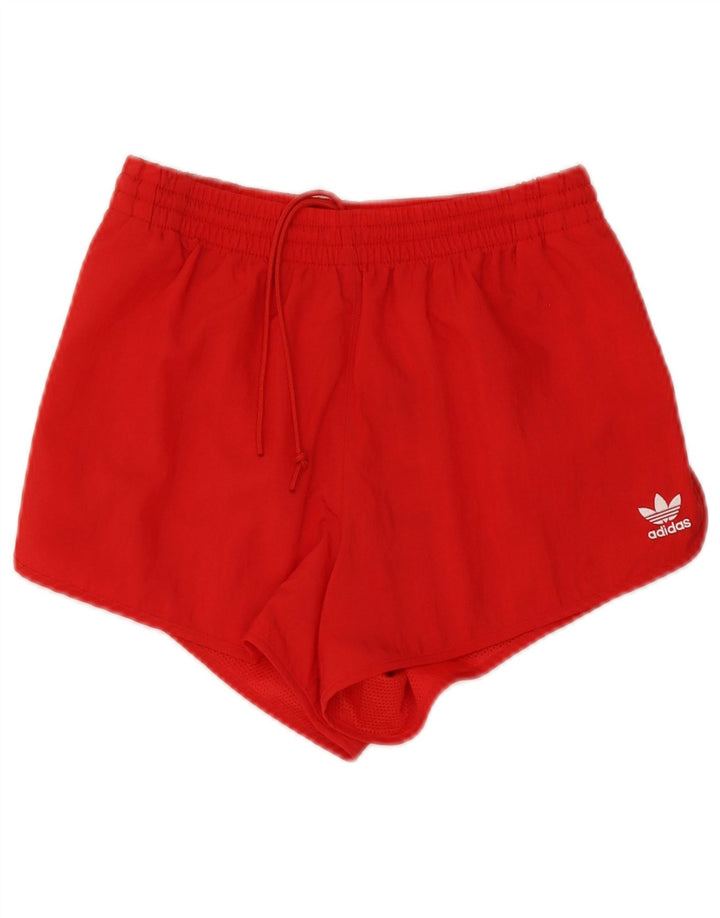 Pantaloni scurți sport adidas pentru femei UK 6 XS poliester roșu