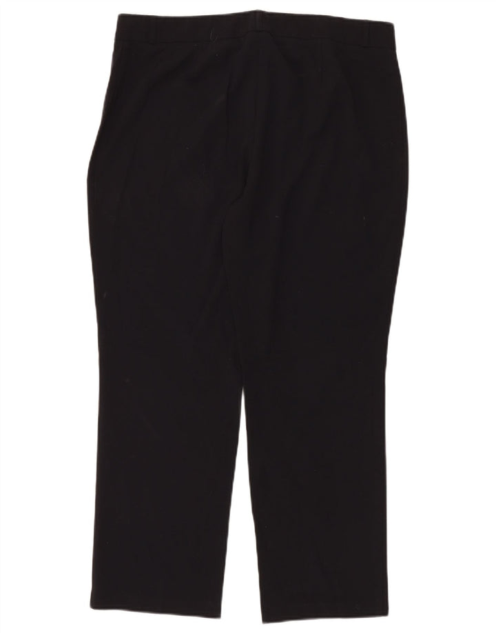 MARKS & SPENCER Pantaloni de costum crop pentru femei UK 14 Medium L34 L26 Negru